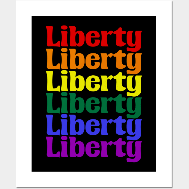 Rainbow Liberty Wall Art by Shared Reality Shop